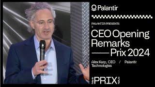 Palantir CEO Alex Karp Opening Remarks | Prix 2024