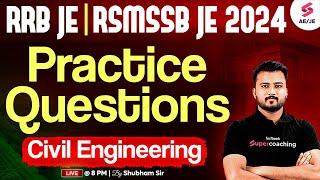 RRB JE CBT 2 Civil Engineering | RRB JE Civil Engineering & RSMSSB JE Civil Classes | Shubham Sir