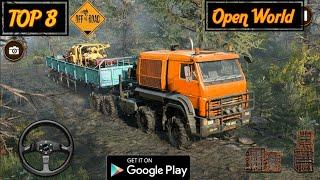 TOP 8 Open World-Offroad Games For Android | Offroad Games,map,Simulator.... #offroadgames