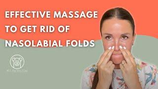 Get rid of Nasolabial folds (smile lines) using a very simple and effective massage