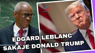 San Filtè Edgard Leblanc reponn Donald Trump devan Nasyon INI ki akize Ayisyen manje Chen ak Chat