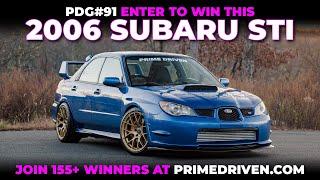 Win This 2006 World Rally Blue and Gold Subaru STI - PDG91 is this Iconic Rally Car!