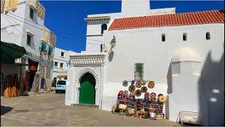 Walking tour of the old city Asilah 2022 Morocco Africa [vidéo 4K Person Walking