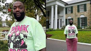 Rick Ross Visits Elvis Presley's "Graceland" Estate & Barber Vintage Motorsports Museum! 