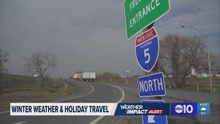 California weather impact & holiday travel