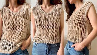 Knit a stylish Sunlit lace Top! Part 1 [Tutorial]