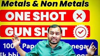 Metals and Non-metals ONE SHOT GUN SHOT  ( NCERT + PYQ ) Full Chapter || Class 10 || PW