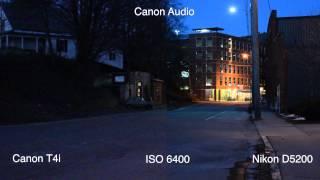 Canon T5i/T4i(650D) & Nikon D5200 Low Light - High ISO test