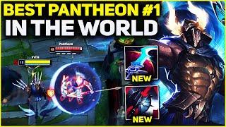 RANK 1 BEST PANTHEON IN THE WORLD AMAZING GAMEPLAY! | Season 13 League of Legends