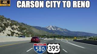 Interstate 580 & US-395 North: Carson City to Reno, Nevada