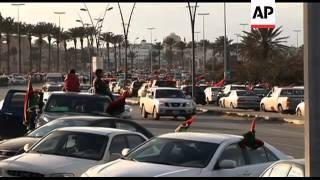 Residents in Tripoli and Benghazi celebrate anniversary of uprising