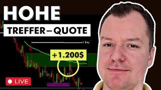 Trading Signale nutzen: 1-Minuten Daytrading-Strategie (Live)