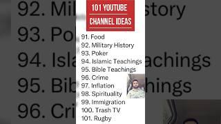 101 YouTube Channel Ideas Without Face