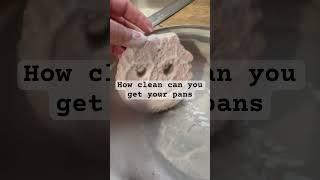 How clean are your pans #cleantok #kitchen #kitchentools #homeclean #cleanings #cleanit