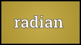 Radian Meaning