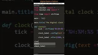OMG  Can you really make Digital Clock in Python  #shorts