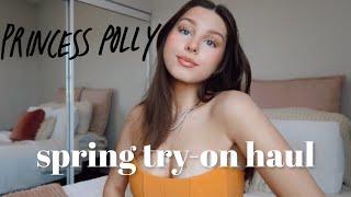 princess polly try-on haul *spring break must haves*