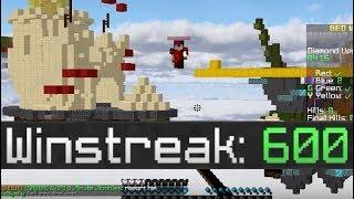 bedwars 600 winstreak meets fly hacker