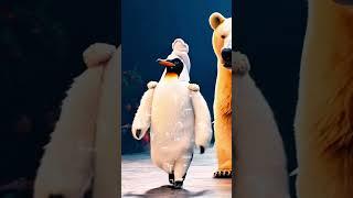 Penguin attitude on the Runway: Strutting in a Polar Bear Costume with a Real Polar Bear! ️