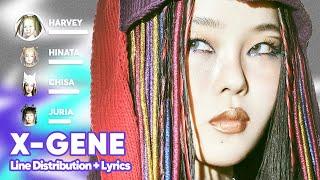 XG - X-GENE (Line Distribution + Lyrics Karaoke) PATREON REQUESTED