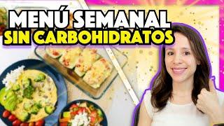  MENÚ SEMANAL bajo en carbohidratos (KETO)  Recetas fáciles y rápidas 