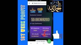 Bitqaan Daily Cash Profit Proof, amazing project, Must Watch, Online earn money