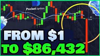 $86,432 IN 2-WEEKS WITH 15 SECONDS STRATEGY | NEW POCKET OPTION STRATEGY| BINARY OPTION TRADING