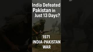 Why 93,000 Pakistani Soldiers Surrendered to India.