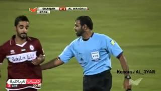 ابرز لقطات حسين فاضل في مباراة الوحدة 1/1 الشارقة 2013/2014