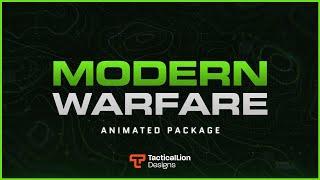 Modern Warfare Animated Package | Animated Twitch Overlays, Alerts.