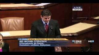 Rep. Mike Fitzpatrick speaks on the House floor about No Labels