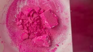 Pink & Glitter Dyed Gymchalk Crush  And Pressballs