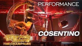 Cosentino: Escape Artist Performs Fiery, Death-Defying Stunt - America's Got Talent: The Champions