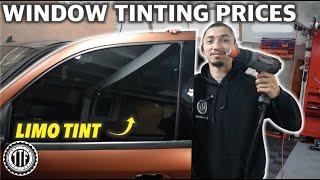 Revealing My Window Tinting Prices - The Tint Factory