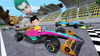 Go Kart Race | Car Race Cartoon | Gadi Wala Cartoon