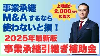 事業承継やM&Aで損したくない人必見！最新補助金で得する方法は？