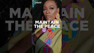 "Maintain the peace" -PY  ⁠