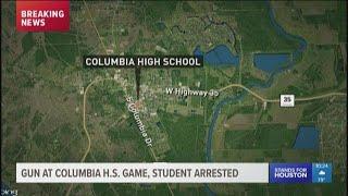 Gun at Columbia High School game, student arrested