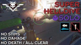 Helldivers 2 - Free Colony (Super Helldive Solo / No Stims, No Damage, All Clear)