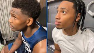 Anthony Edwards speaks on Rob Dillingham’s growth after the Timberwolves loss to the Celtics!!