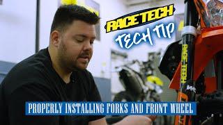 TECH TIP - Properly installing your front forks and front wheel