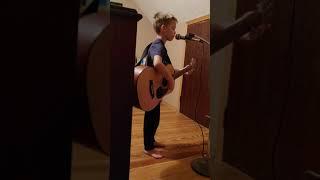 Gage making up a song. He let me film him singing!