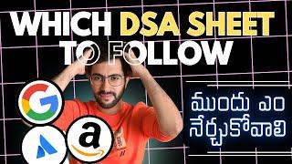 Which DSA Sheet to follow? Telugu | Vamsi Bhavani