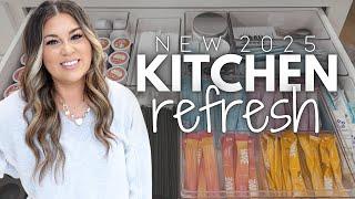 2025 ULTIMATE KITCHEN REFRESH | KITCHEN CLEAN + DECLUTTER + ORGANIZE | NEW YEAR DECLUTTER WITH ME