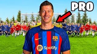 100 KIDS vs. 1 PRO In A Football Match!