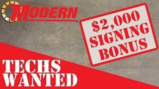 Modern Is Hiring Technicians: $2,000 Signing Bonus | The Modern Group