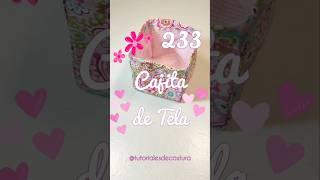 Cajita de tela #diy #diydecostura #coser #coseresfacil #costurafacilymas #costuradesdecero