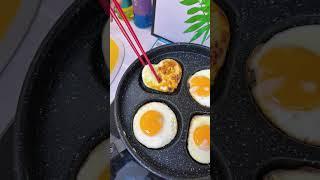 Cook with Love Heart Shaped Egg Omelette Pan for Easy Mornings #nonstickpan #cookingtools