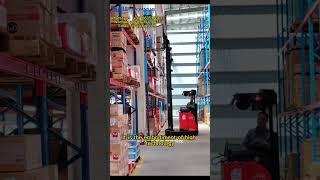 JIN YANG HU Full-electric Reach Pallet Stacker Electric Reach Forklift with Seat for Warehouse