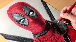 Drawing Deadpool - Time-lapse | Artology